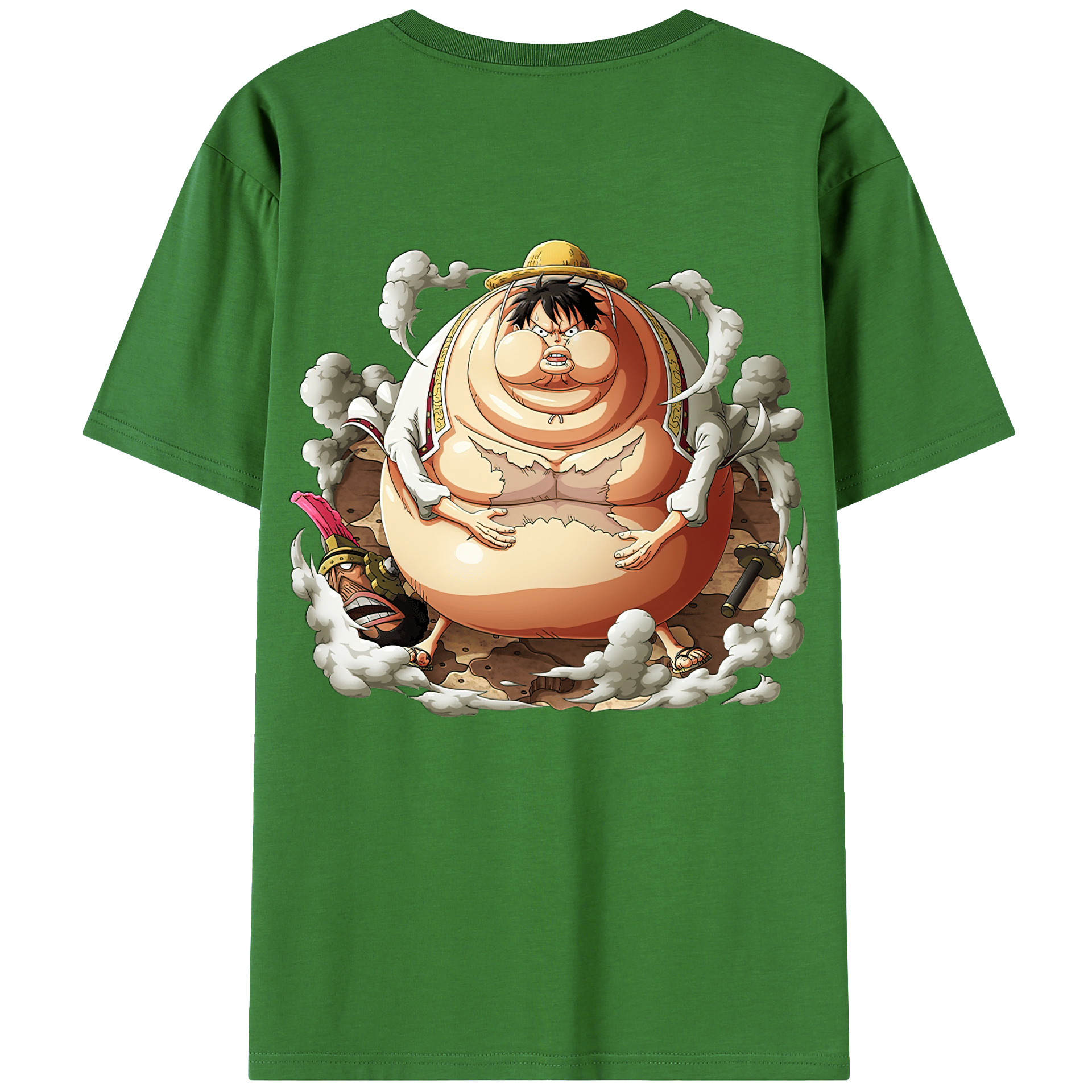 ワンピース モンキー・D・ルフィ ONE PIECE Monkey D. Luffy レディース半袖Tシャツ(バックプリント)